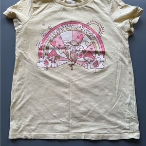Happy Days Kids T-Shirt - Cream & Pink